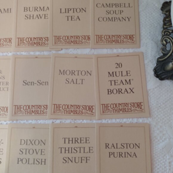 Vintage Thimbles & display shelve, with documentation. - Picture 15 of 16